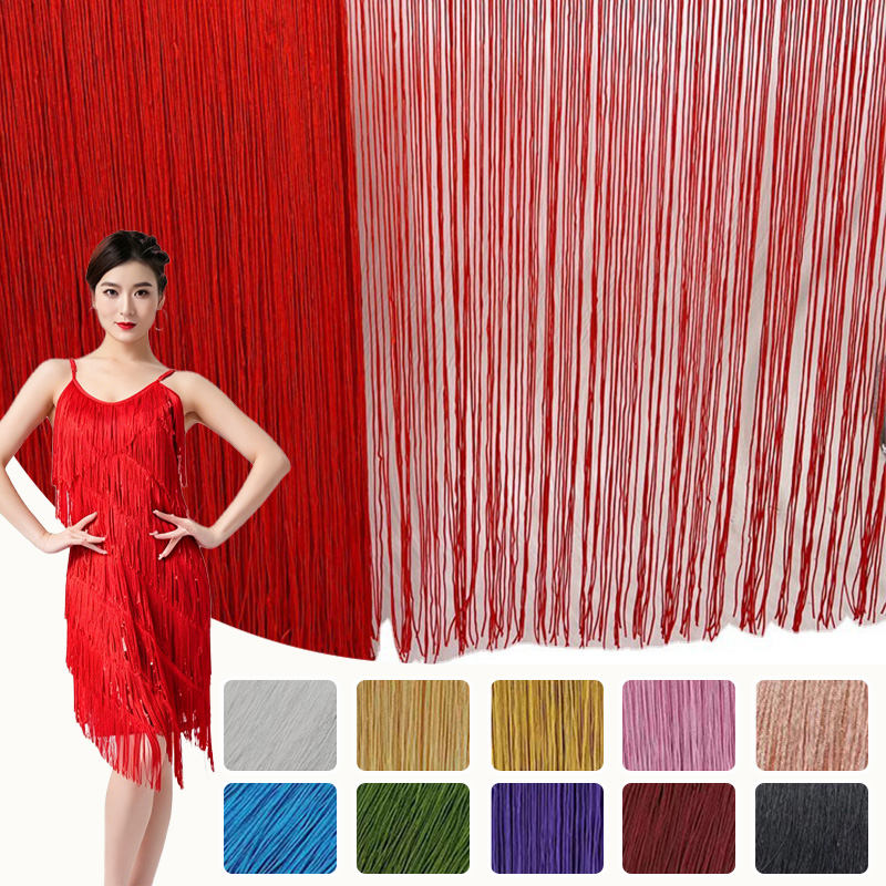 Textile And Sewing Supply - شريط شراشيب من البوليستر بطول 100