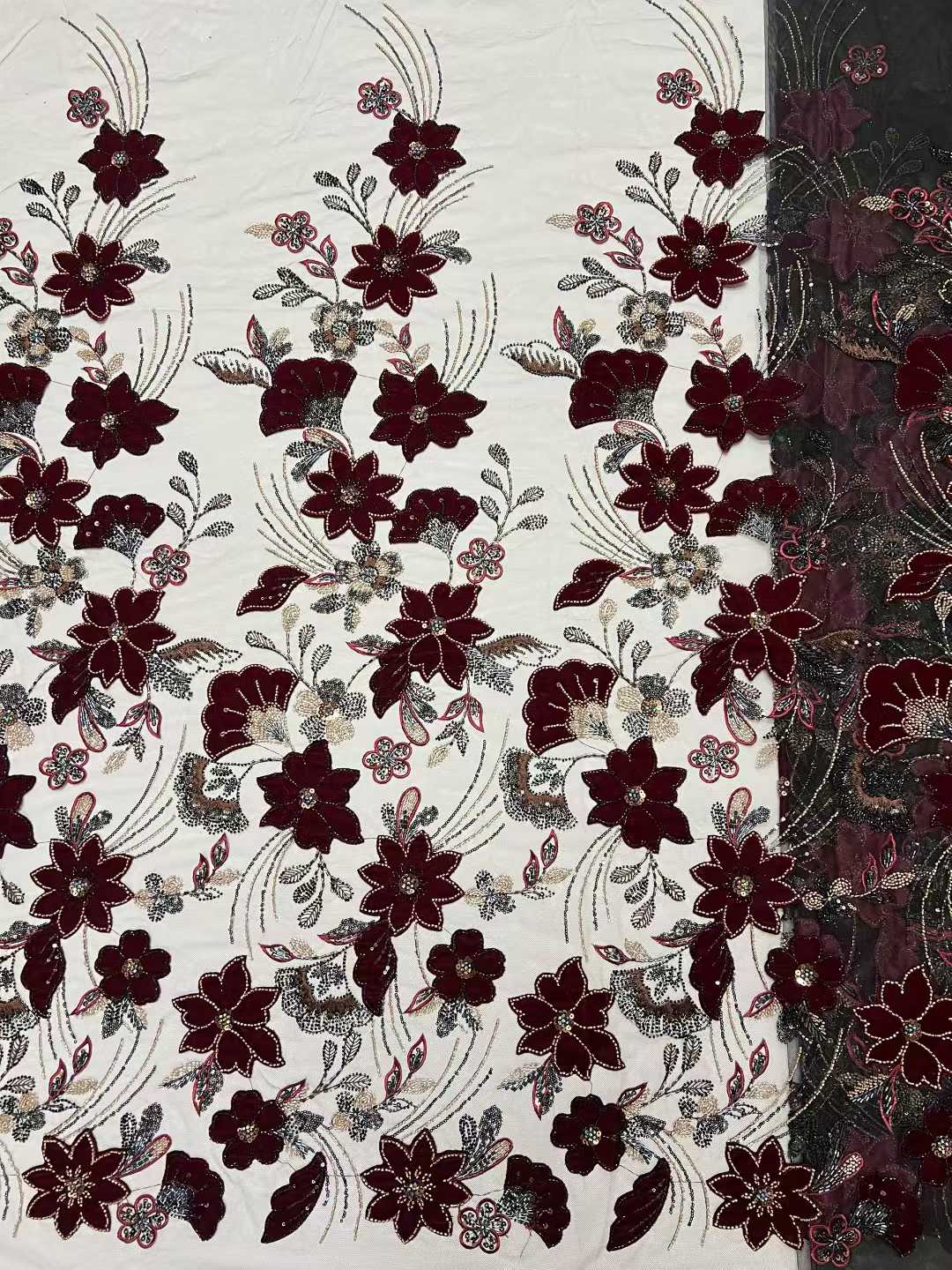 Sewing Velvet Fabric - قماش مخملي شبكي فاخر وناعم عالي