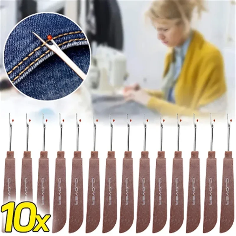 Seam Ripper Tool - 1/10 قطعة قاطع الخيوط الصلب مقبض