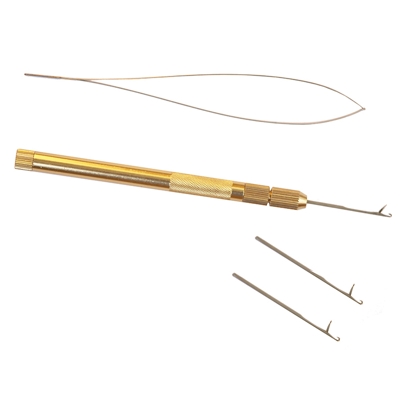 Needle Threader Tool - طقم أدوات تمديد الشعر من الألومنيوم