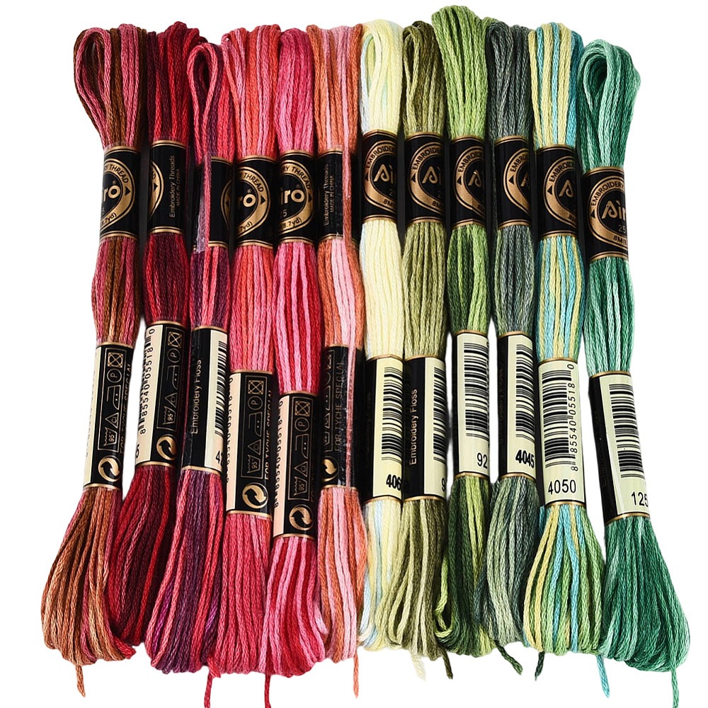 Embroidery Floss Thread - خيط تطريز بطول 105 ياردة، 6