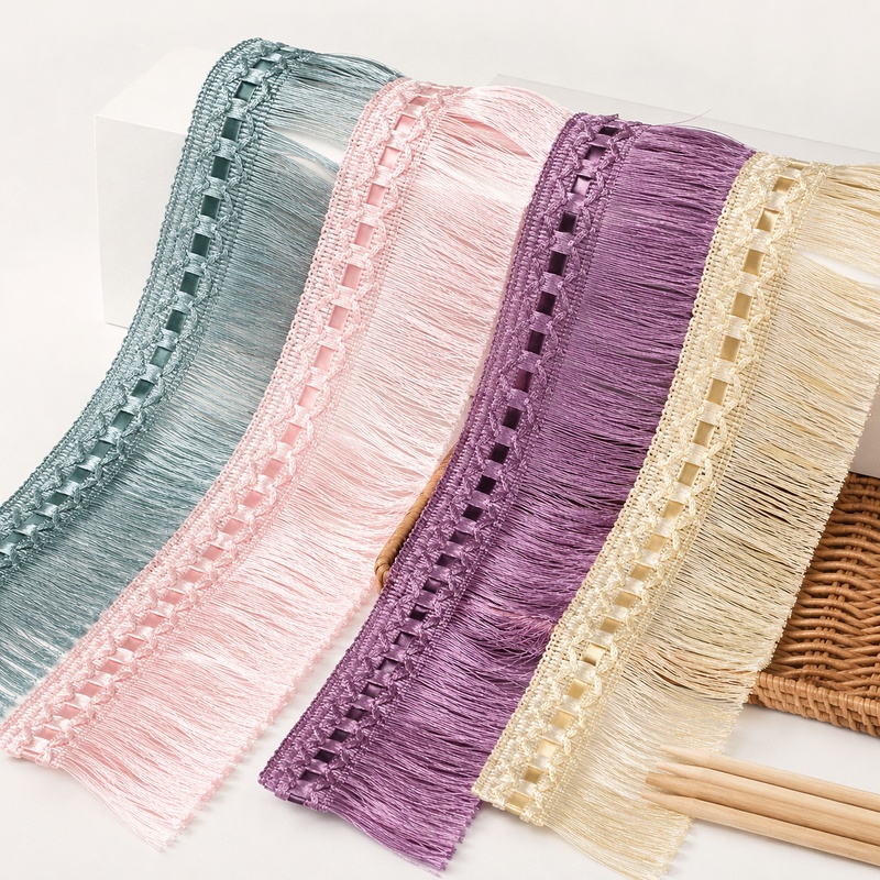 Textile And Sewing Supply - شريط زخرفي من النايلون بطول 2-10