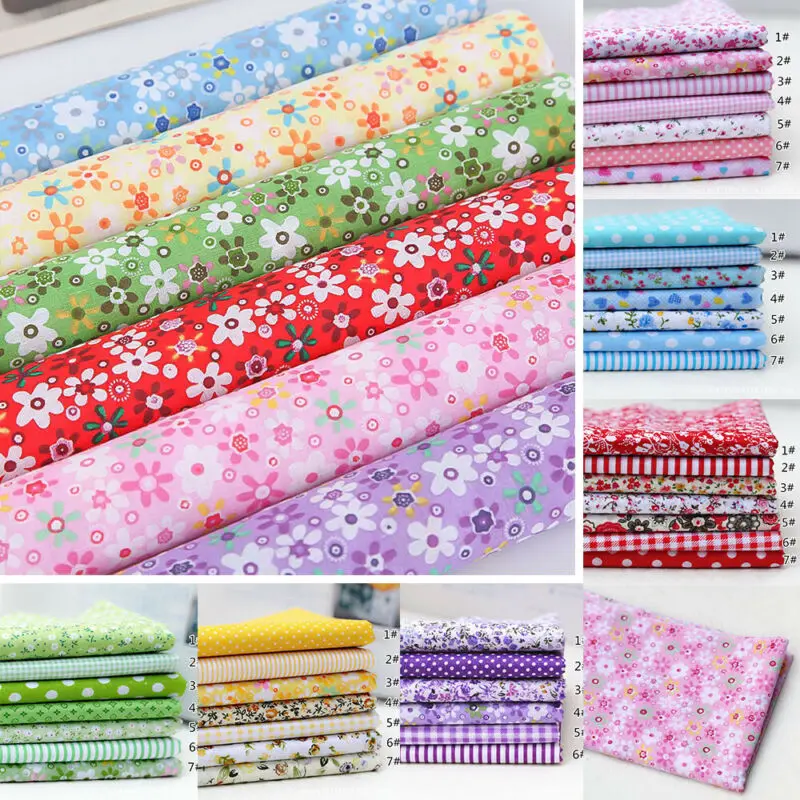 قماش قطني ملون بـ7 ألوان للخيا - مراجعة Textile And Sewing Supply وسعره