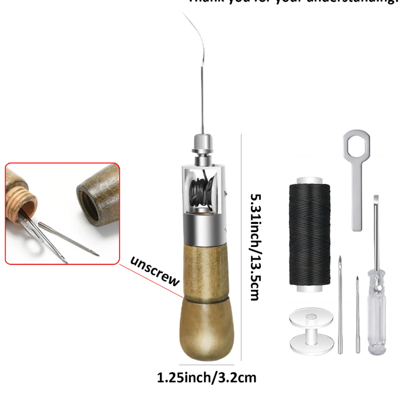 مجموعة أدوات خياطة جلدية احترا - مراجعة Textile Sewing Kit وسعره