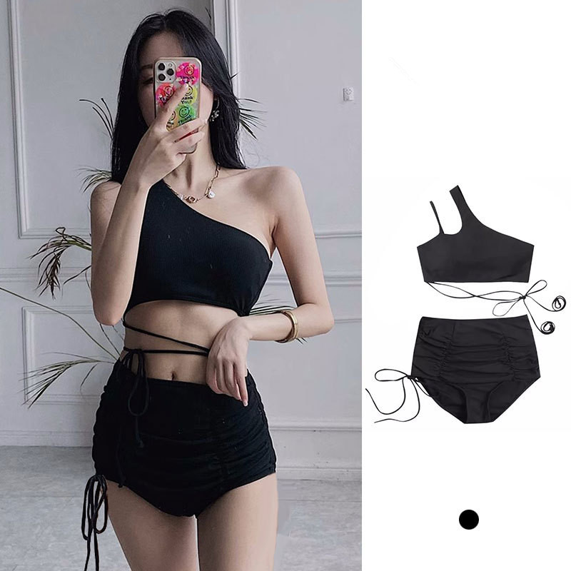 طقم بيكيني كوري مثير بكتف واحد - مراجعة Shoulder Pad Set In وسعره