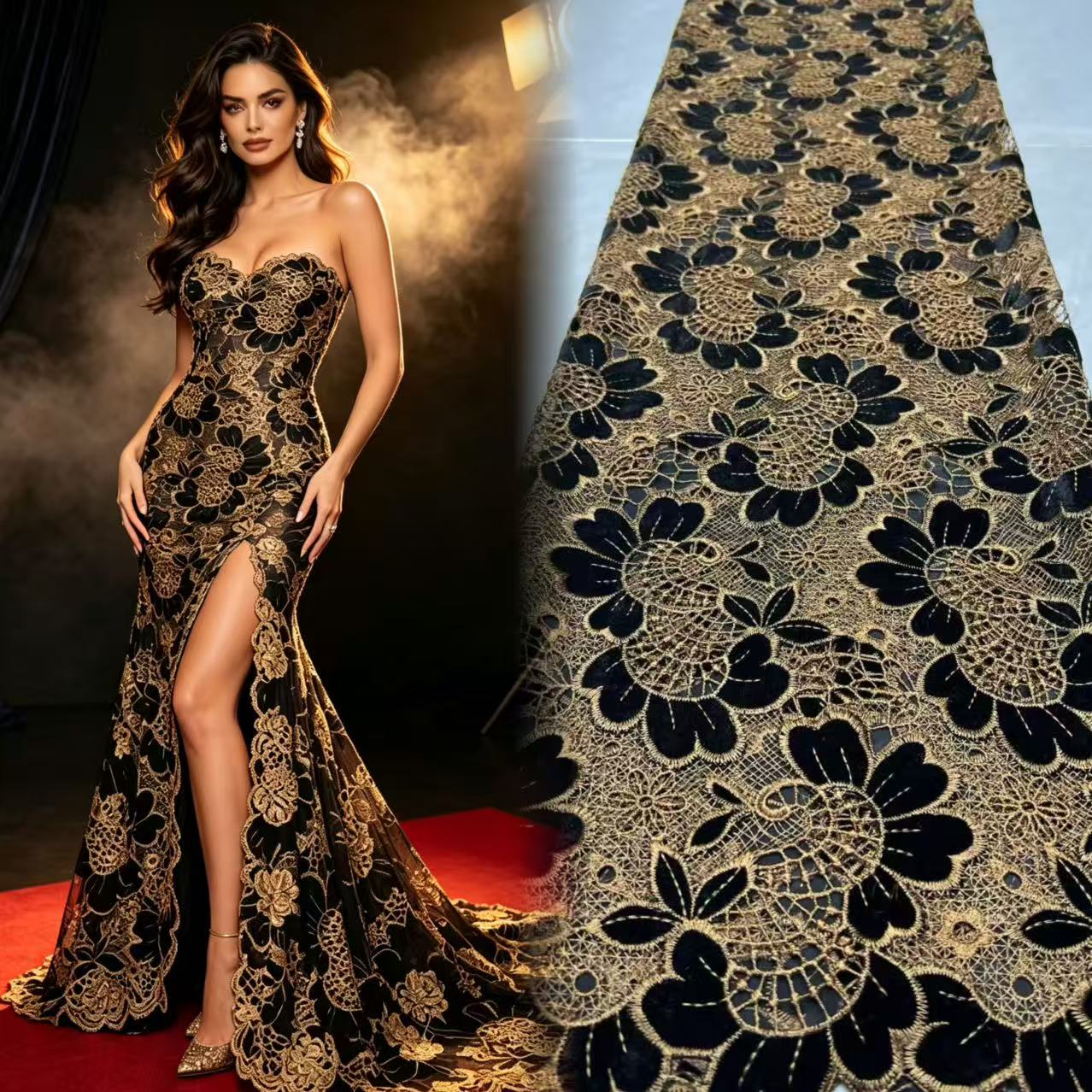 قماش دانتيل مخملي عالي الجودة  - مراجعة Sewing Velvet Fabric وسعره