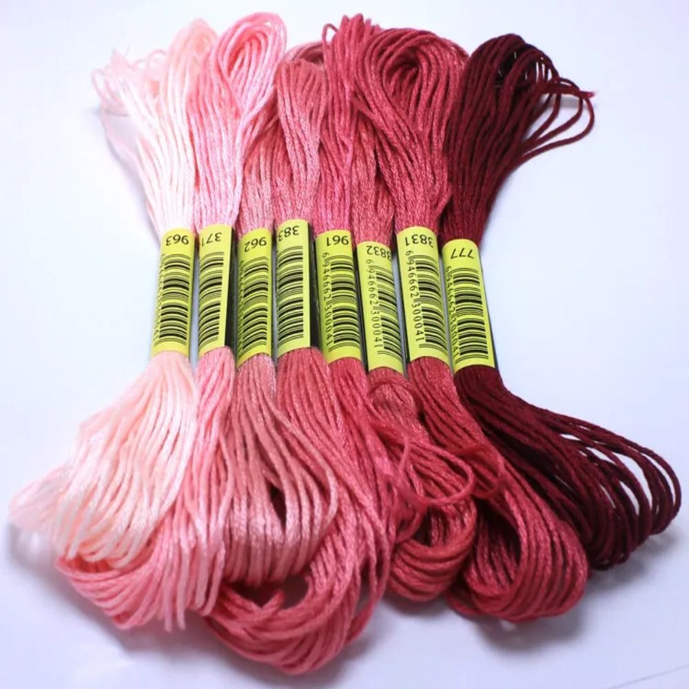 خيوط تطريز قطنية متقاطعة ، أسل - مراجعة Embroidery Floss Thread وسعره