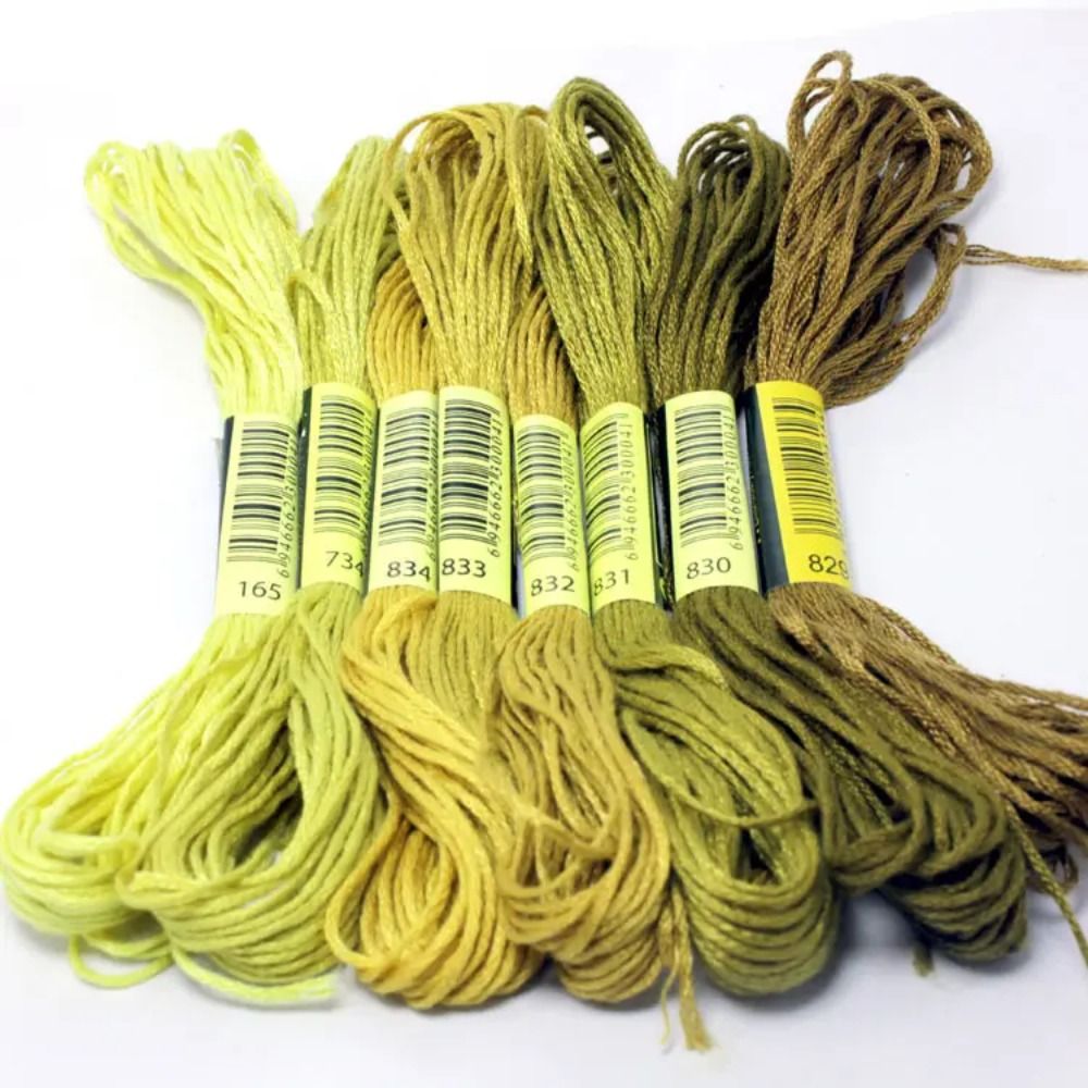 خيوط تطريز قطنية متقاطعة ، أسل - مراجعة Embroidery Floss Thread وسعره