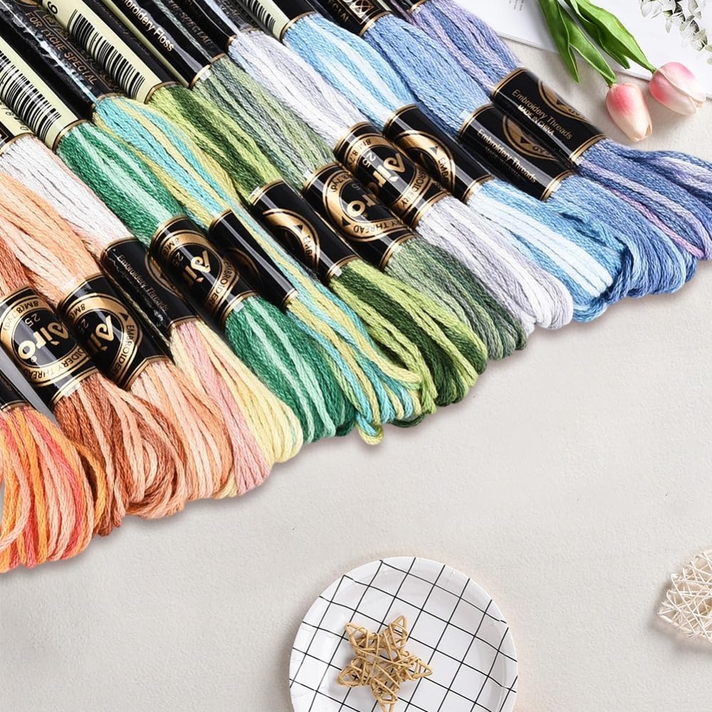 12 خيطًا، 105 ياردة، خيط تطريز - مراجعة Embroidery Floss Thread وسعره
