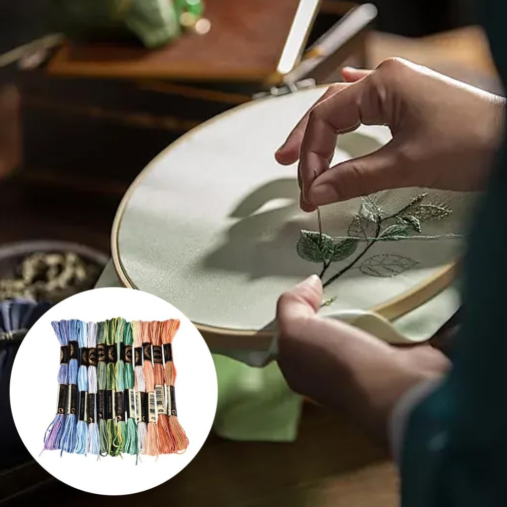 12 خيطًا، 105 ياردة، خيط تطريز - مراجعة Embroidery Floss Thread وسعره