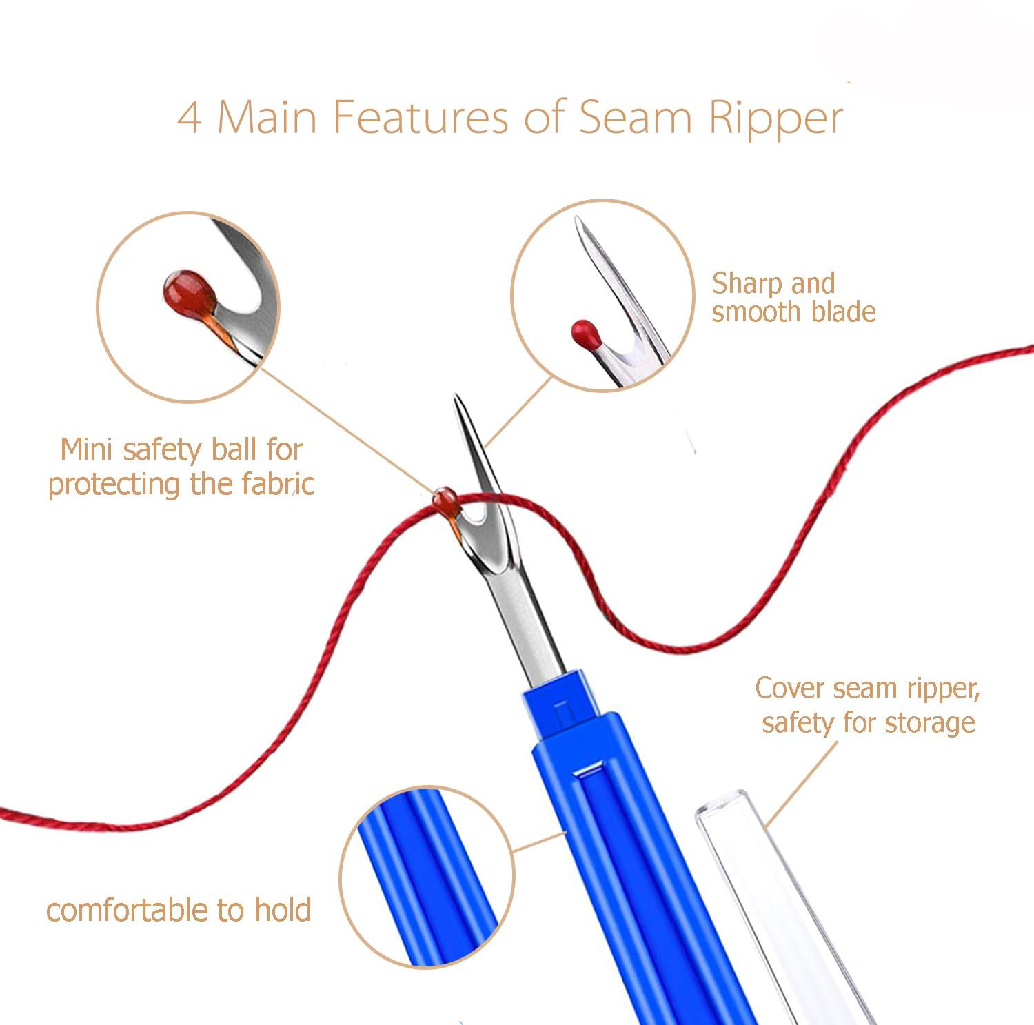 الخياطة التماس الممزق عدة الخي - مراجعة Seam Ripper Tool وسعره