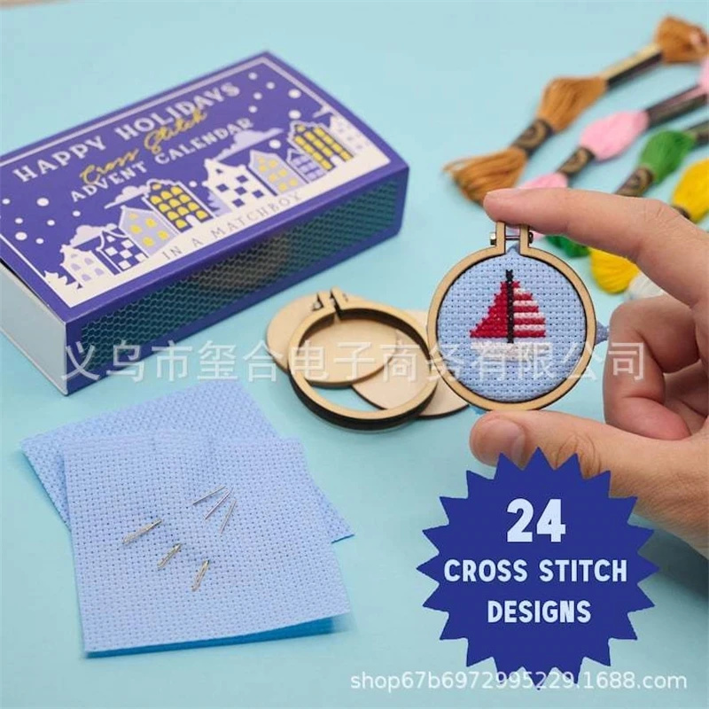 24 يوما العد التنازلي عبر غرزة - مراجعة Embroidery Floss Thread وسعره